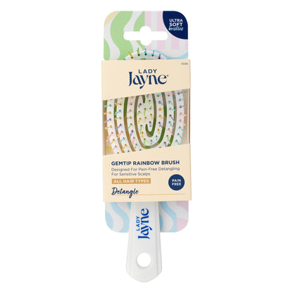 GemTip Rainbow Small Detangling Hair Brush