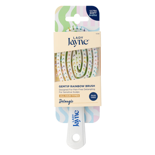 GemTip Rainbow Small Detangling Hair Brush