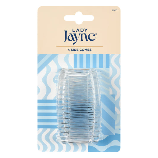 Crystal Side Combs - 4 Pk
